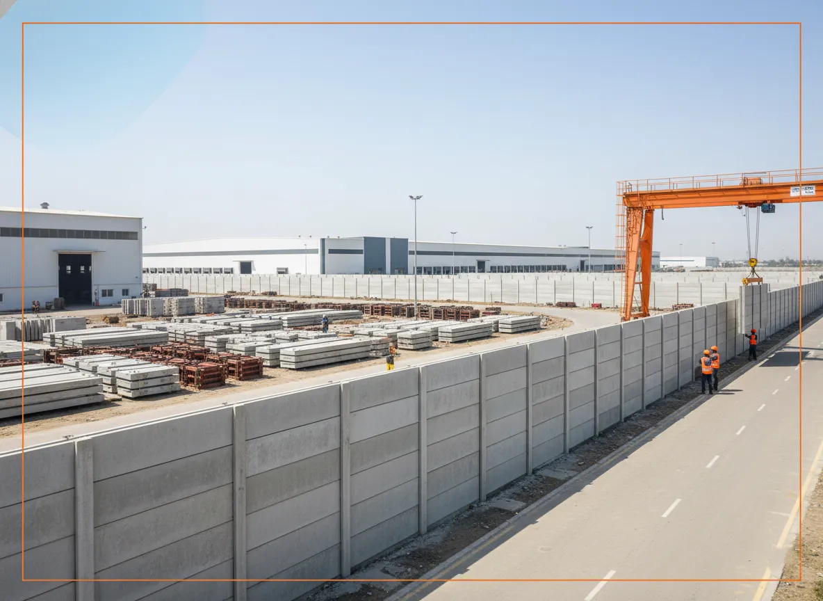 RCC Precast Boundary Wall Manufacturer in Chennai by Triranga Infra